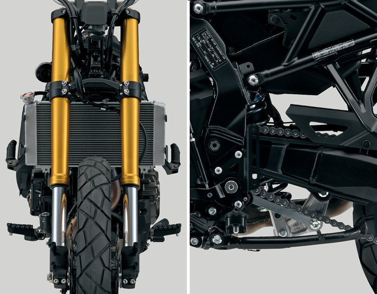 Front and Rear Suspension with Long Stroke and Travel